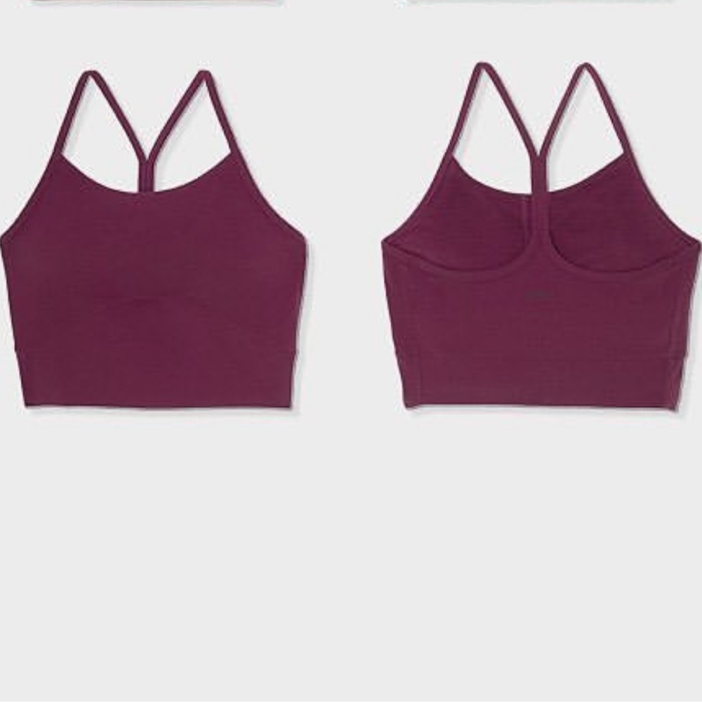 stori maroon legend cropped shelf tank